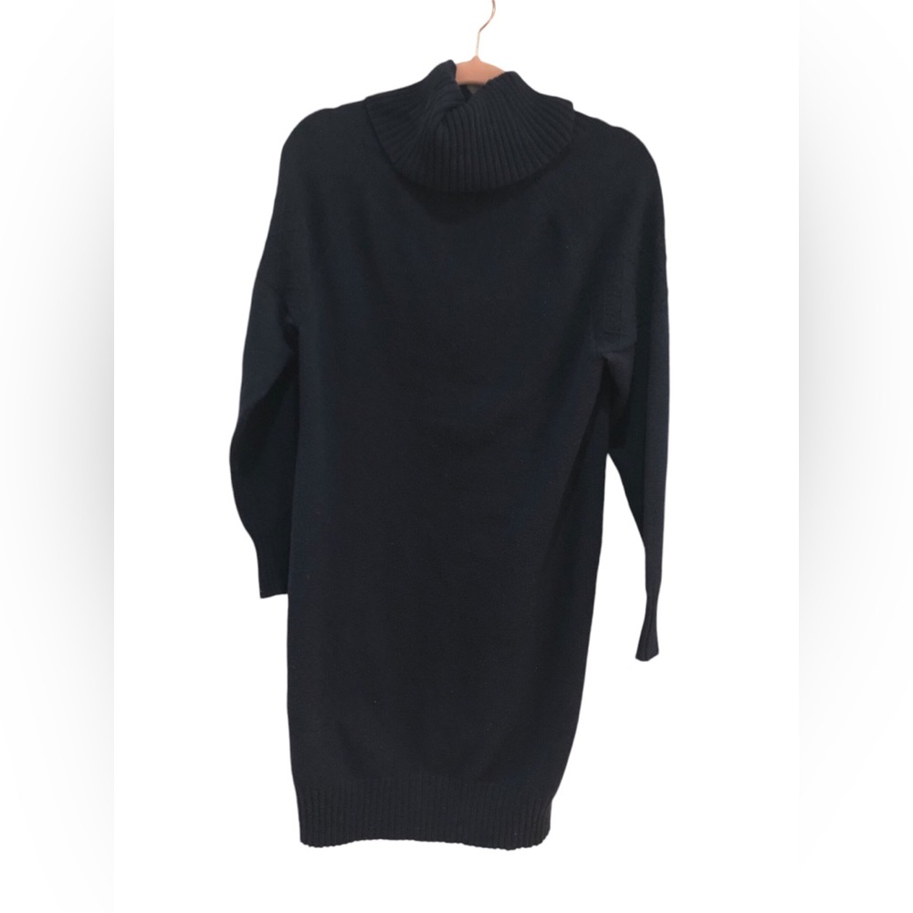 Banana Republic Black Turtleneck Sweater Dress/Tunic Sz M